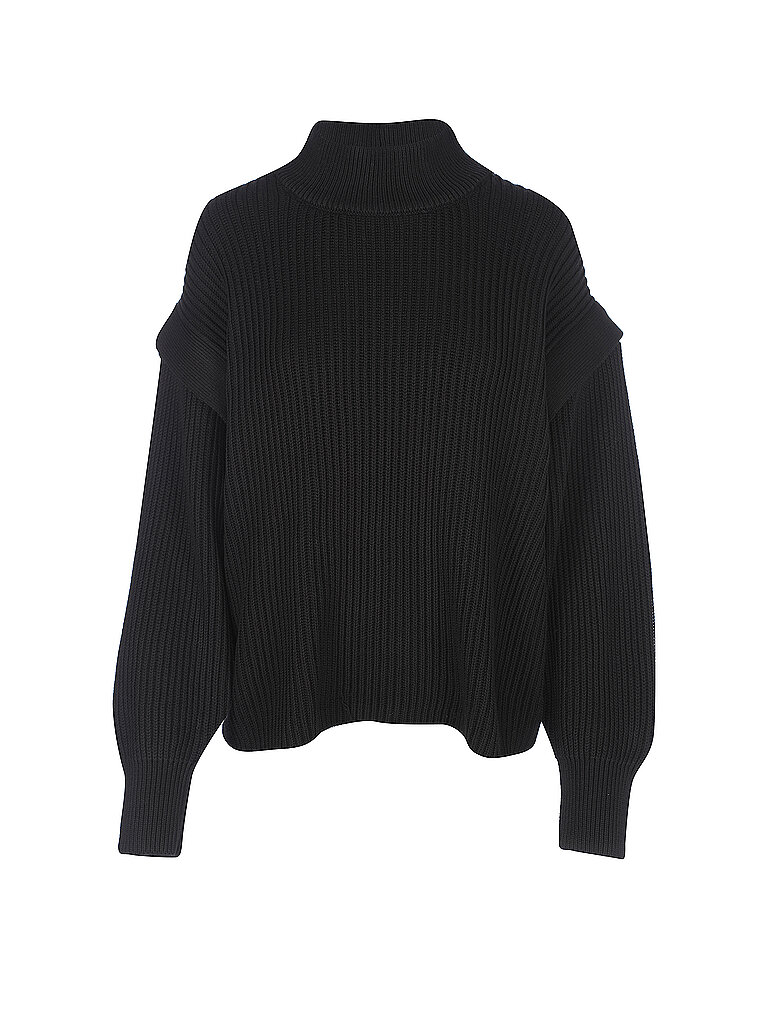 SELECTED CURVE Pullover schwarz | 46